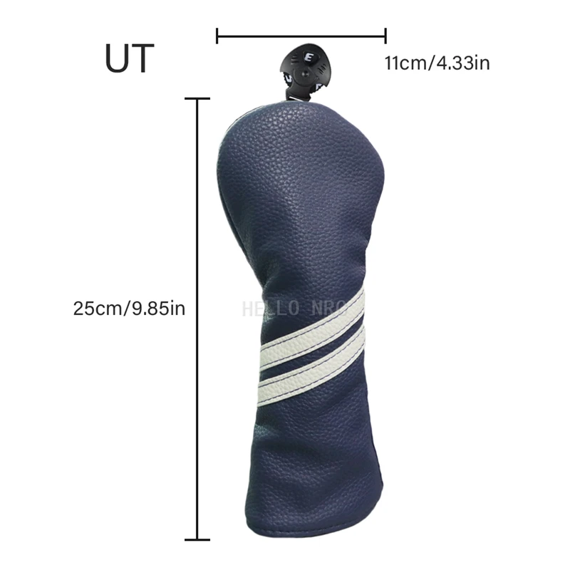 

1 Pcs Golf Club Headcover Hybird Cover Blank Parallel Bars PU Leather