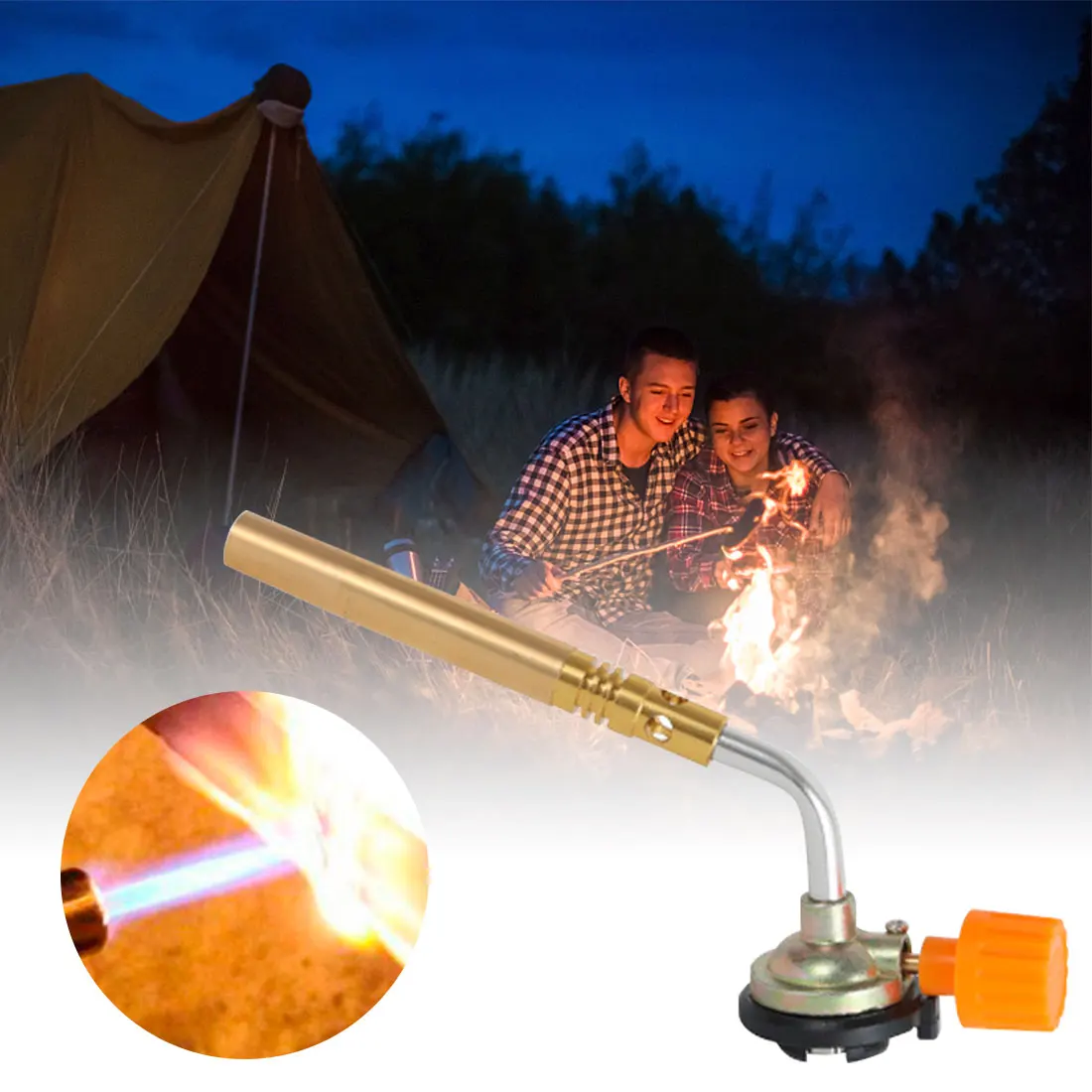 

Butane Burner Welding Gas Torch Outdoor Camping Picnic BBQ Brazing Gas Torch Soldering Heat Gun for Welding Equipment