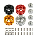 Обновленный металлический обод колеса в комплекте, ступица колеса для WPL B1 B-1 B14 B-14 B16 B-16 B24 B-24 C14 C-14 B36 с винтами, детали для радиоуправляемые модели автомобилей