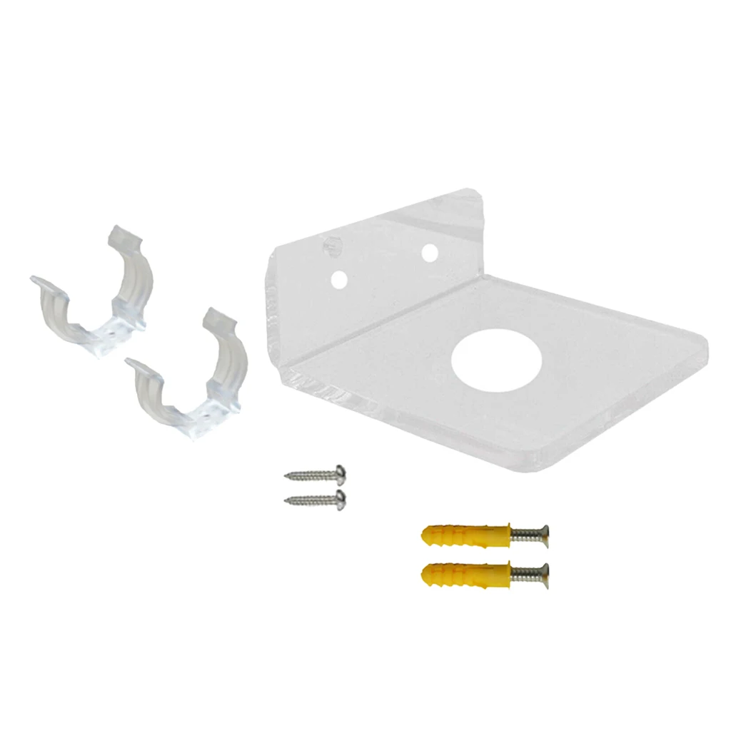 Прозрачный акриловый L-образный настенный держатель для светового меча |