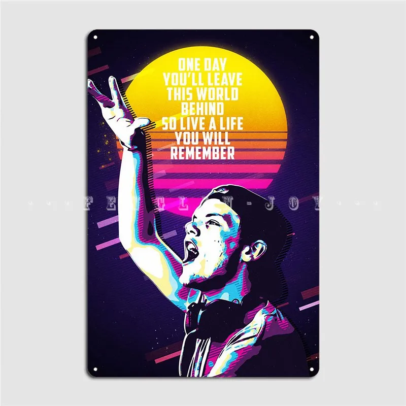 Avicii Quotes Poster Metal Plaque Wall Mural Decor Create Tin Sign | Plaques & Signs