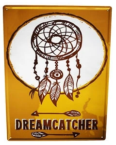 

Bar Living Room Wall Sticker Tin Sign Nostalgic Western Style Dreamcatcher Bar Decor Home Gift
