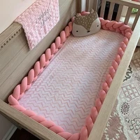1m2m3m newborn baby crib bumper bed bumper knot pillow cushion braid baby mantinels bed baby room