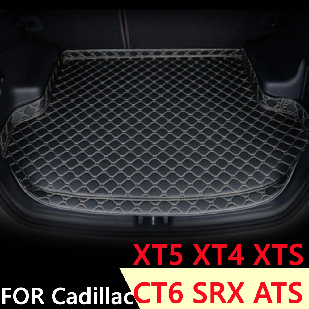 

SJ High Side Custom Fit All Weather Car Trunk Mat AUTO Rear Cargo Liner Cover Carpet For Cadillac XT5 XT4 XTS CT6 SRX ATS