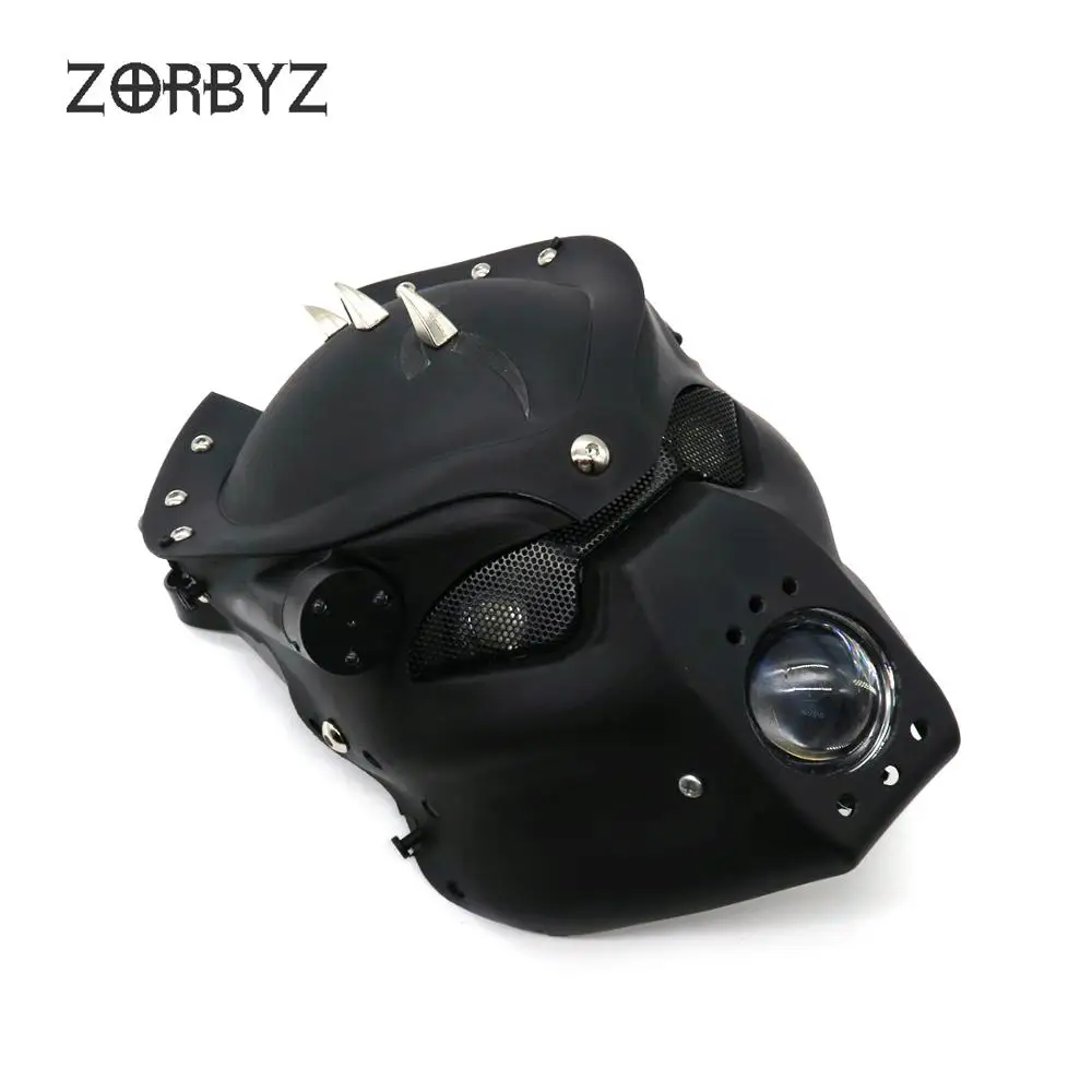 ZORBYZ черный мотоциклетный светодиодный передний головной светильник с черепом 28