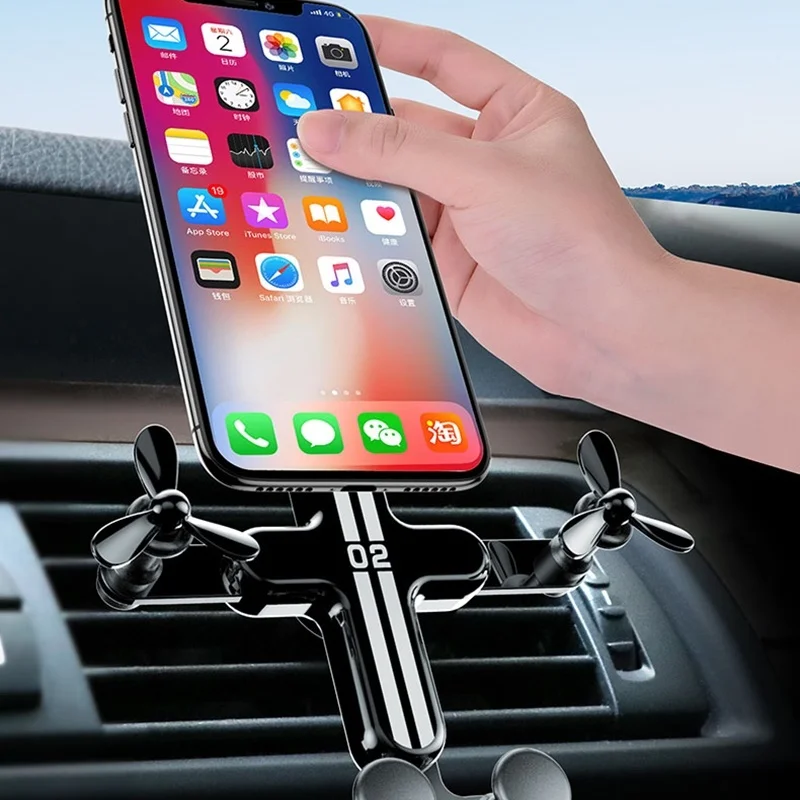 Автомобильный держатель для телефона Tongdaytech для Iphone X XS 11 Pro Max, автомобильный держатель для мобильного телефона на вентиляционное отверстие, подставка для смартфона