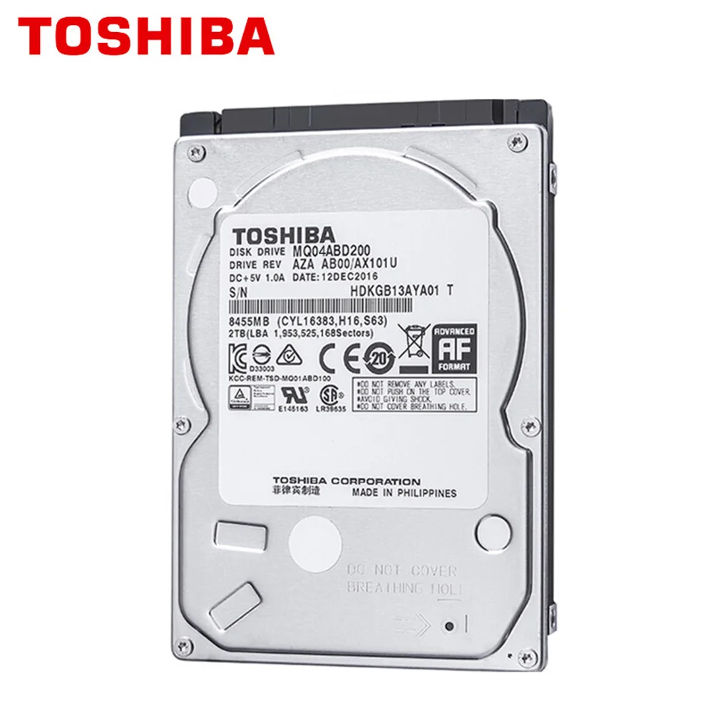 Внутренний жесткий диск TOSHIBA 1 ТБ 2 4 5 '飘 М HDD Кэш память для ноутбука 7 мм 9 15 SATA3