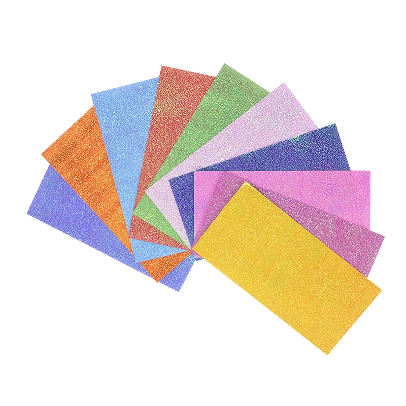 50 шт. блестящая квадратная бумага Оригами односторонняя однотонная Складная