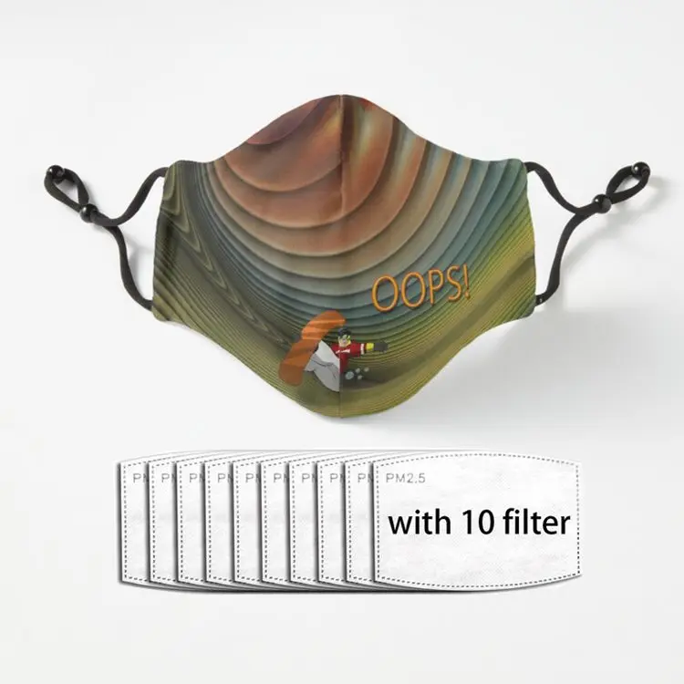

Пылезащитные маски Oops, пылезащитные маски для прыжков в незнакомую половину лица, Пылезащитная черная Повседневная теплая маска унисекс