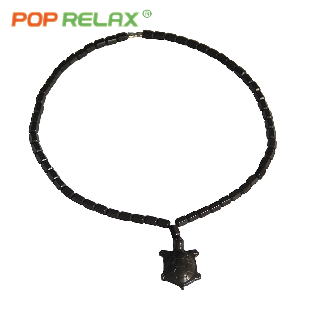 Популярное расслабляющее корейское био германиевое турмалиновое ожерелье из