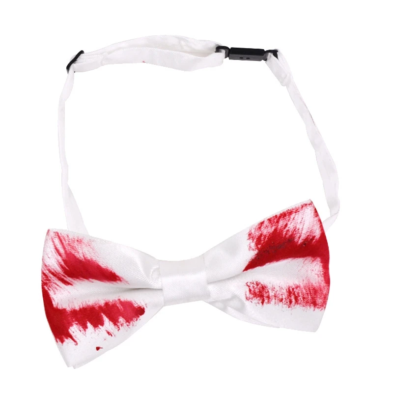 Хэллоуин призрак фестиваль ужас галстук-бабочка кровотечение галстук для жениха