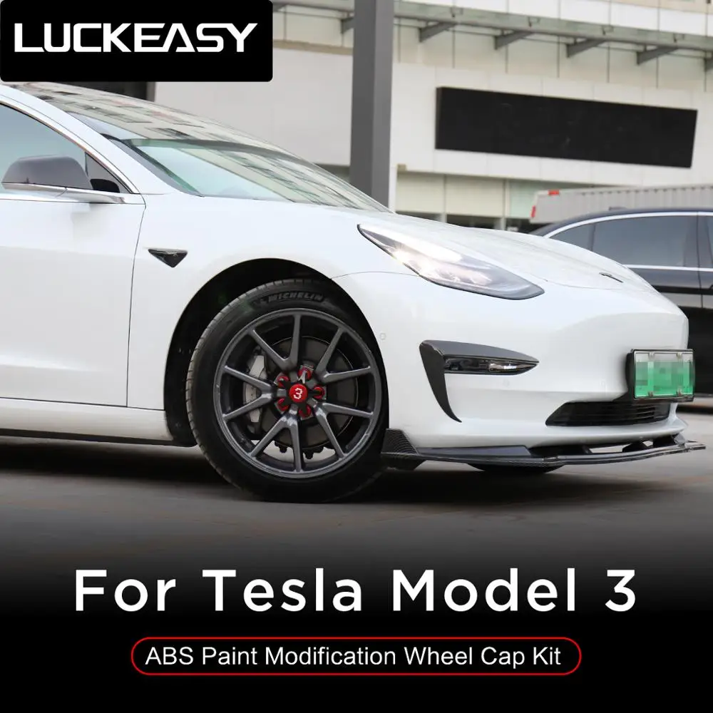 LUCKEASY набор крышек для автомобиля Tesla Model 3 20 дюймов 4 шт./комплект|Гайки и болты| |