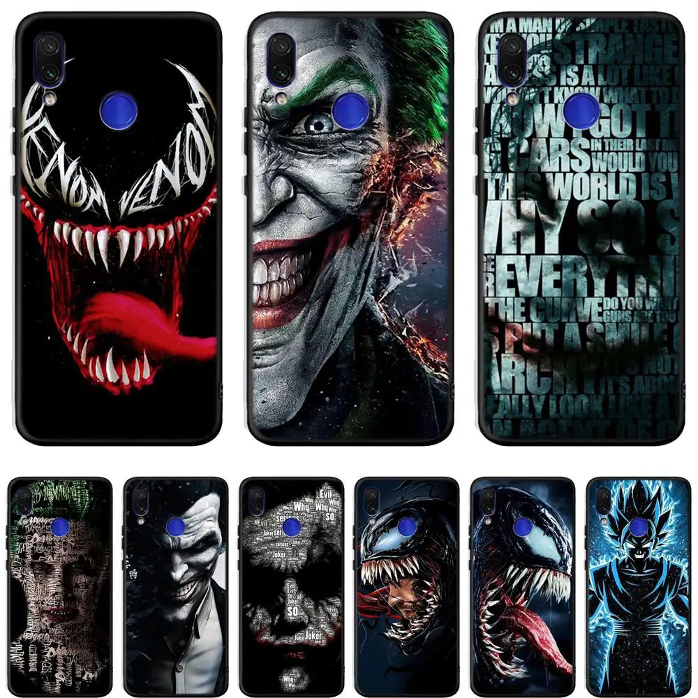 Venom чехол для Xiaomi Redmi 4x 4A Pro 5 6 7 Pro Plus Note 3 4 5 6 7 X премьер-профессионал K20 Pro Мягкая Силиконовая обложка чехол Fundas