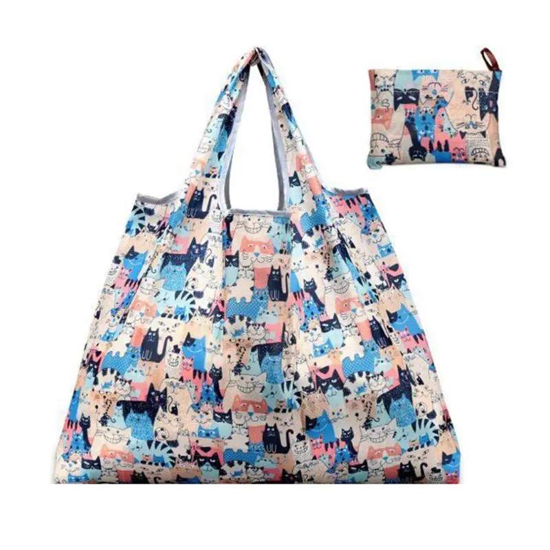 Экологичная Большая складная сумка-тоут для продуктов сверхпрочные моющиеся
