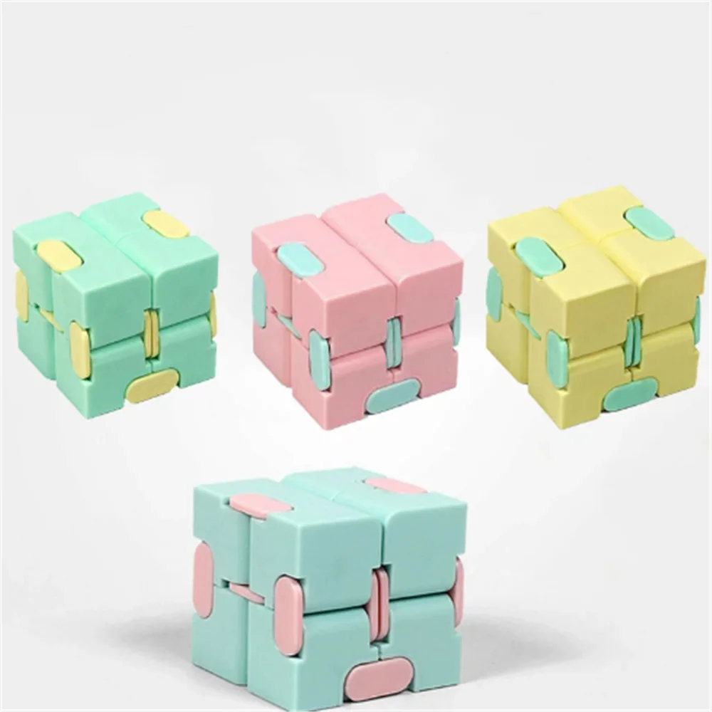 

Children Adult Decompression Toy Infinity Magic Cube Square Puzzle Toys Relieve Stress Funny Hand Game Four Corner Maze Toys