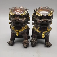 china elaboration bronze statue good luck wealth lion metal crafts home decoration