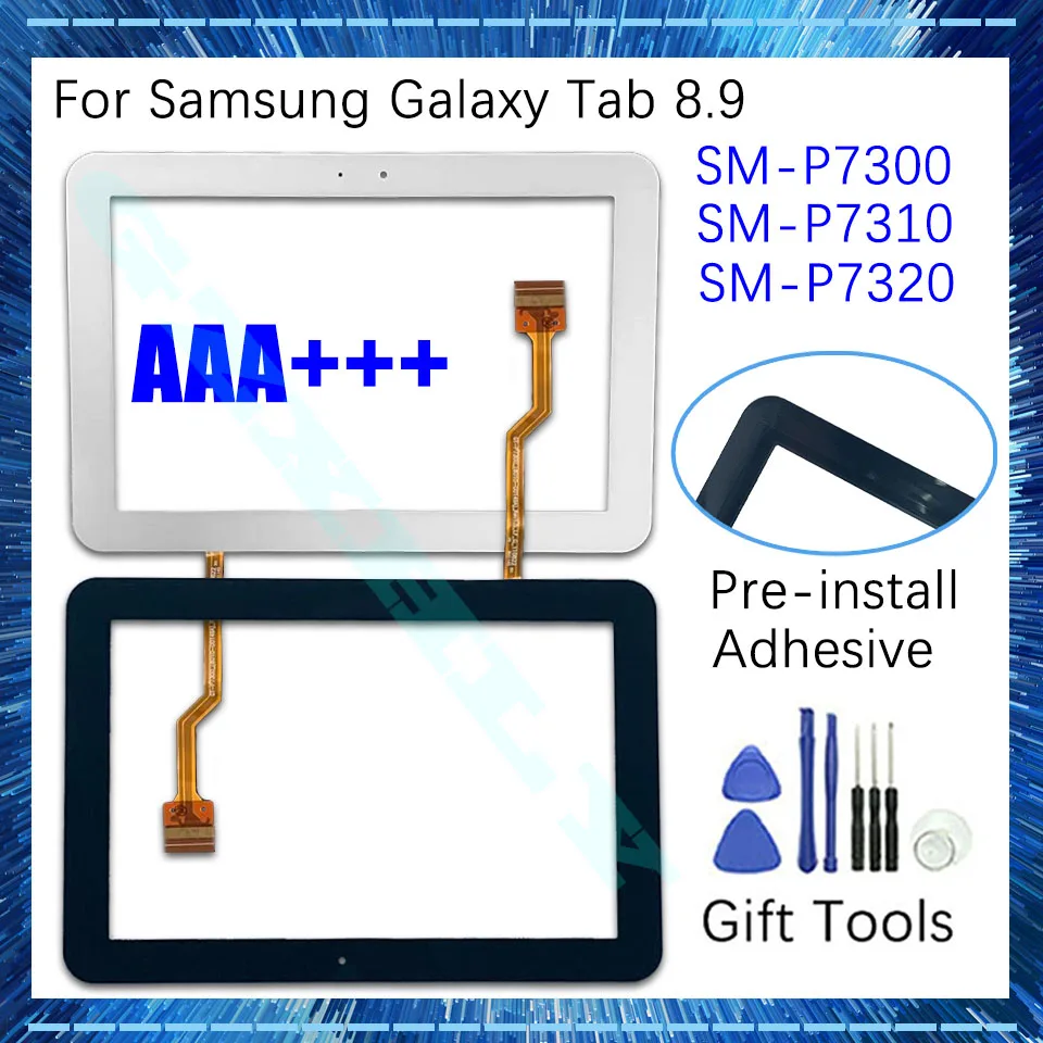 

Сенсорный экран 8,9 дюйма для планшета Samsung Galaxy Tab 10. 0 P7300 P7310, сенсорный экран с дигитайзером, сенсор, передняя внешняя стеклянная панель объек...