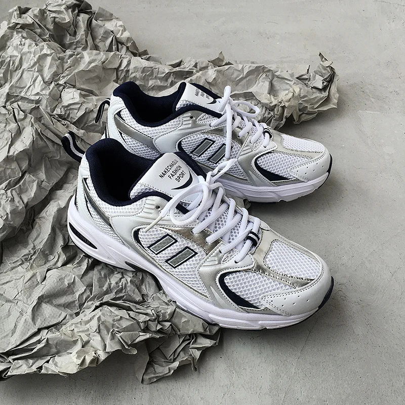 

New Mesh Breathable Sports Shoes Net Celebrity Wild Ins Retro Style Old Shoes Student Running Shoes Comprehensive Training Shoes