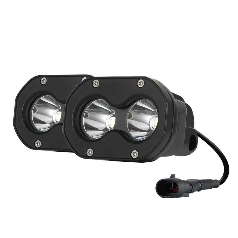 

2pcs 60W LED Work Light Motorcycle Headlight Car A Pillar Offroad Driving Lamps for Outdoor Personal Car Decoration