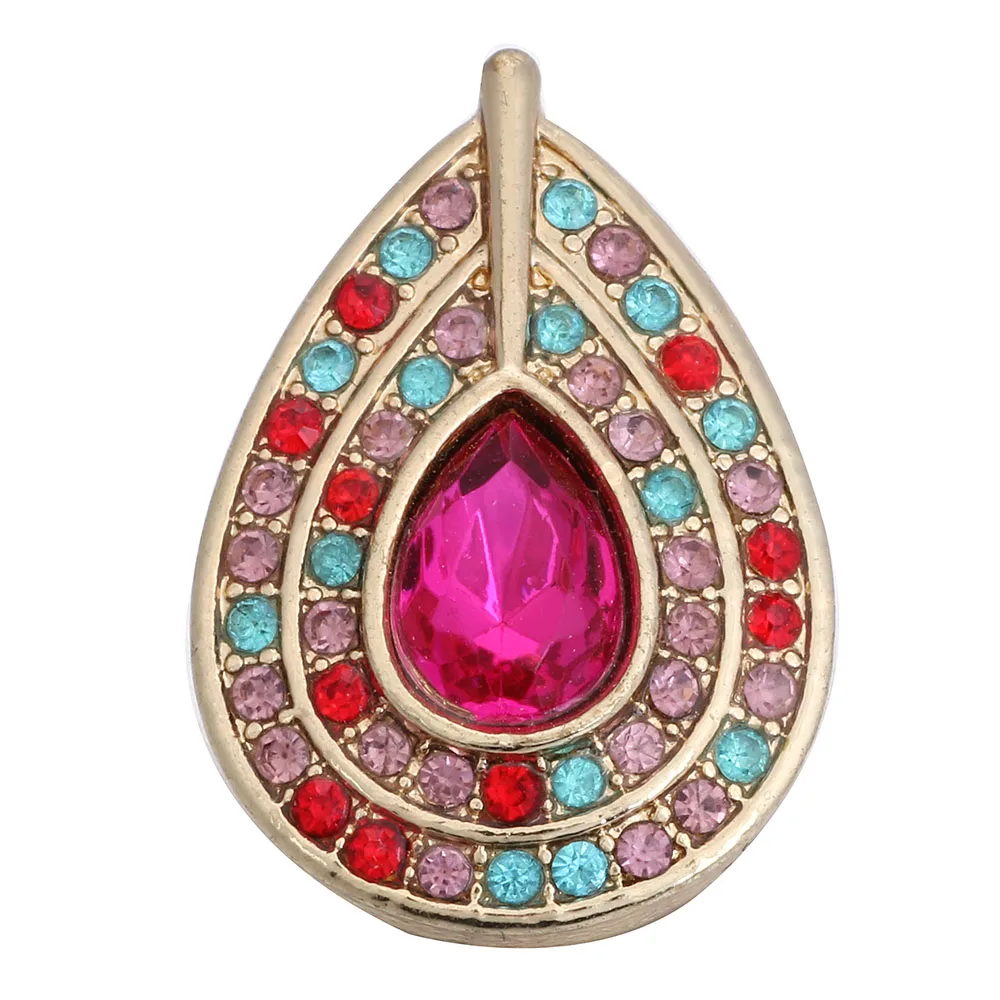 5 шт./лот новые ювелирные изделия со стразами розово-красные защелки 20 мм 18