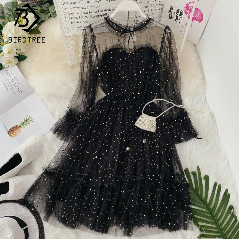 Новинка осени 2019 женское дизайнерское однотонное ТРАПЕЦИЕВИДНОЕ ПЛАТЬЕ с