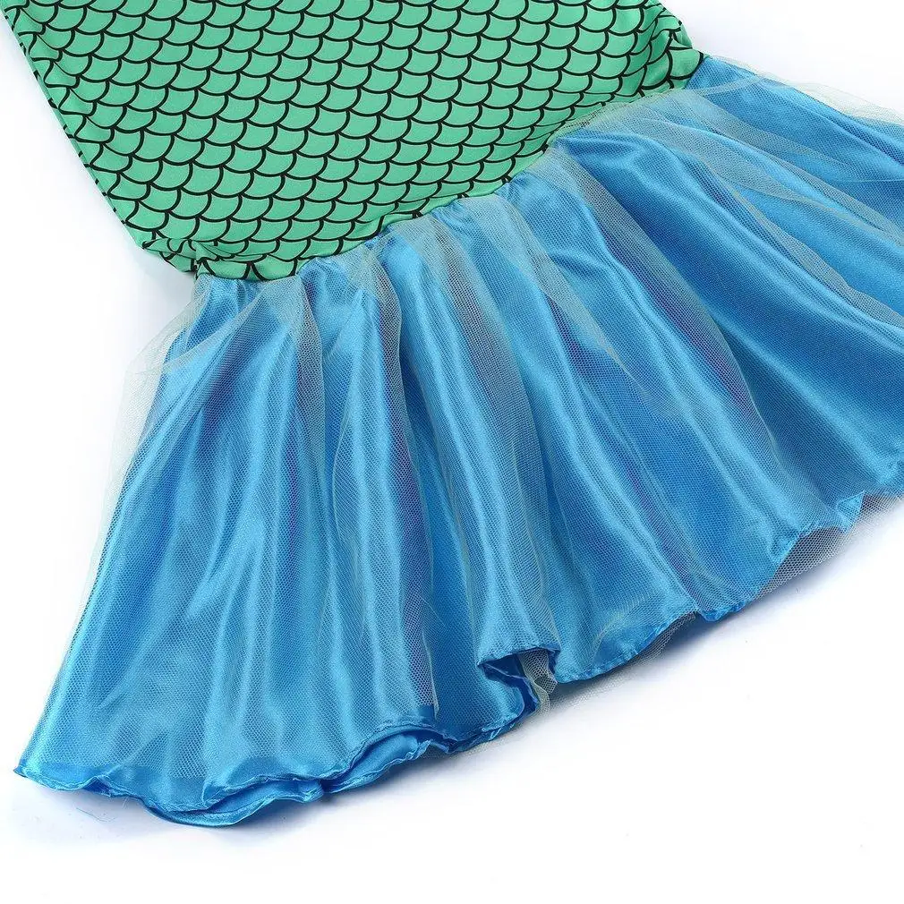 

Kids Ariel Little Mermaid Set Girl Princess Dress Party Cosplay Costume Outfits