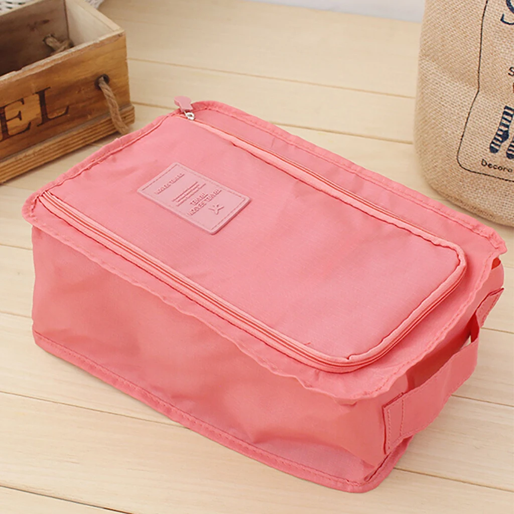 

6Colors Convenient Travel Shoe Storage Bags Waterproof Nylon Portable Storage with Zipper Shoes Bags Pouch Packing Organizers