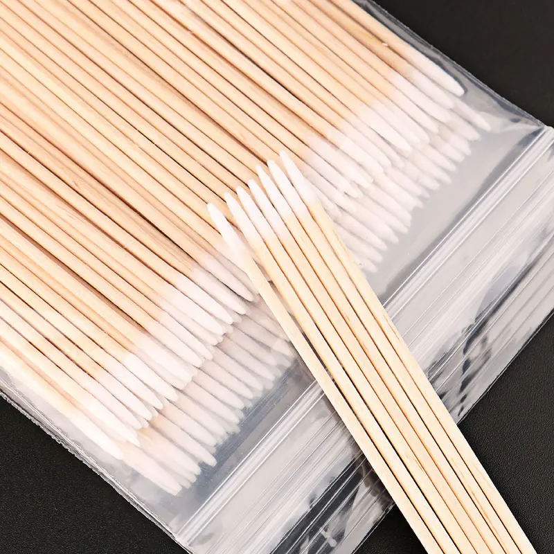 100 шт. ватные палочки для ресниц привитые маникюра и красоты микро-кисть