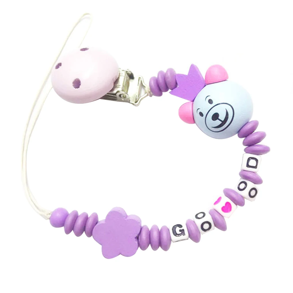 

Hot!Silicone Baby Pacifier Clips Letter Shape DIY Colorful Pacifier Chain for Baby Teething Soother Chew Toys Pacifier Clip