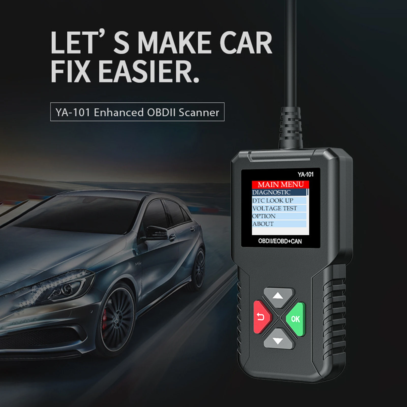 Профессиональный автомобильный диагностический сканер считыватель кодов для