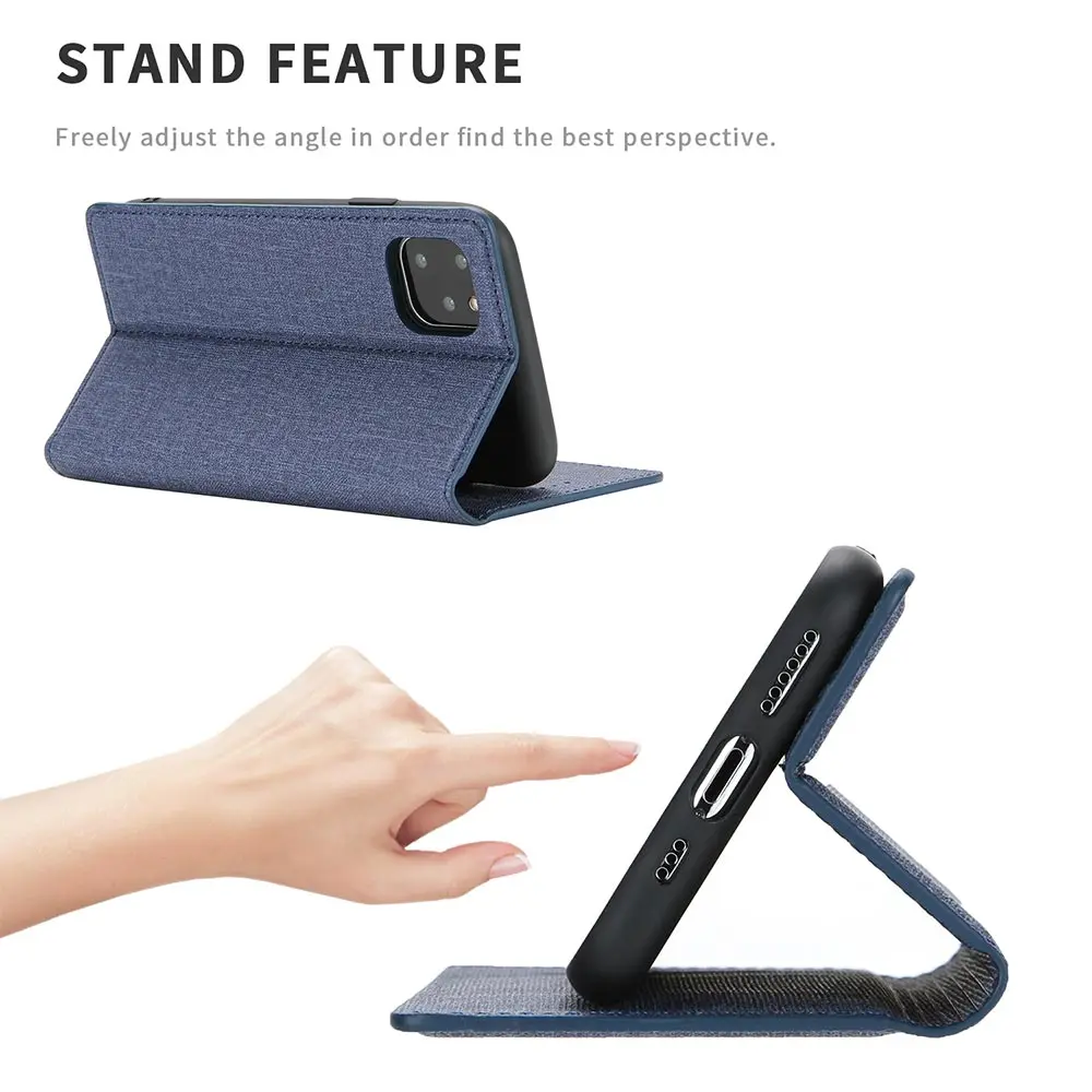 KISSCASE Роскошный кожаный чехол с текстурой ткани для iPhone 11 Pro Max 6 6S 7 8 Plus X XS MAX XR