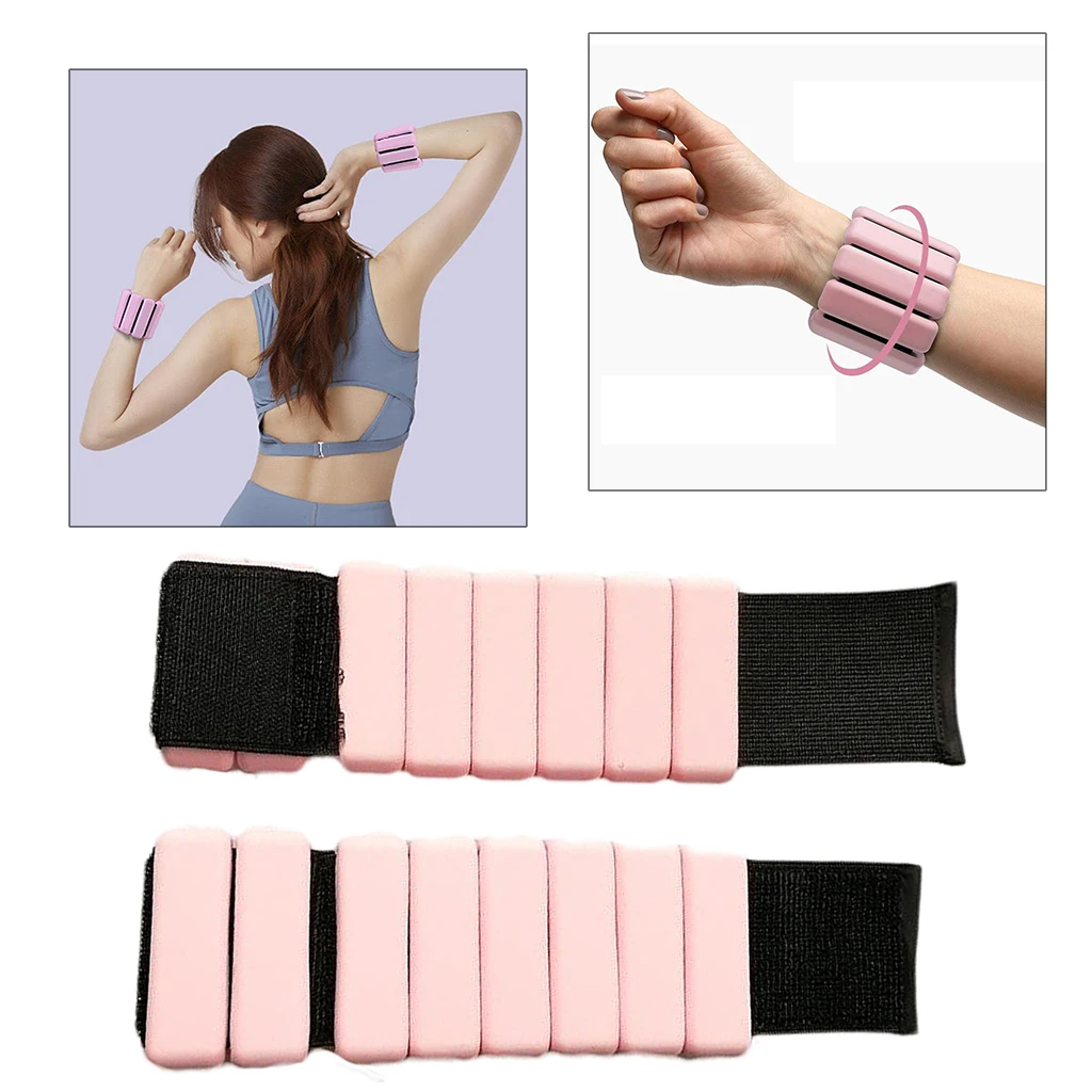 

1 Pair Ankle & Wrist Weights Adjustable Leg Arm Exercise Fitness Walking