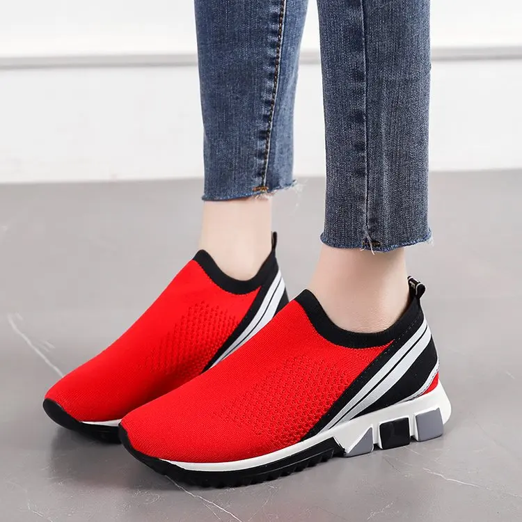 

Tenis Masculino 2021 Women Vulcanized Shoes Fashion Unisex Casual Shoes Designer Rhinestone Sock Shoes Slip-On Walking Sneakers
