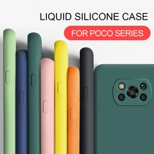 Poco X3 Pro X 3 NFC Case New Full Cover Liquid Silicone Soft Protective Back Covers Cases For Xiaomi Poco X3 Pro Pocox3 X 3 NFC