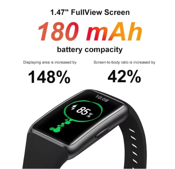 Original HUAWEI Band 6 Smart 2-Week Battery Life SpO2 1.47" FullView Display Fitness Bracelet Huawei Watch | Электроника
