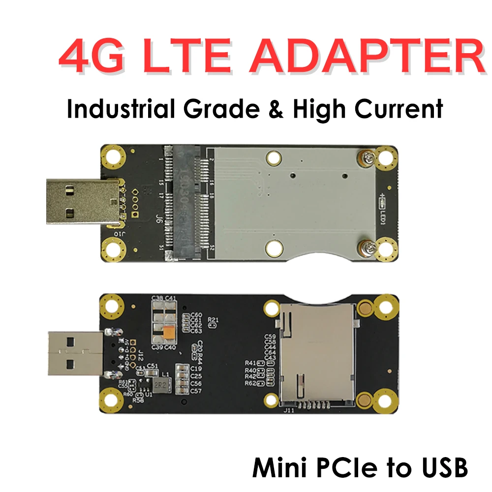 4G LTE промышленный мини PCIe к USB адаптер с слотом для SIM-карты WWAN/LTE 3G/4G беспроводной