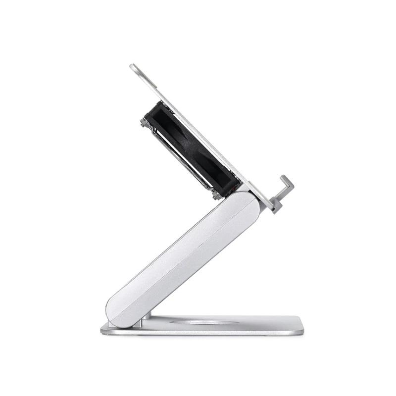 

Foldable Laptop Holder With Cooling Fan Aluminium Alloy Tablets Stand Bracket