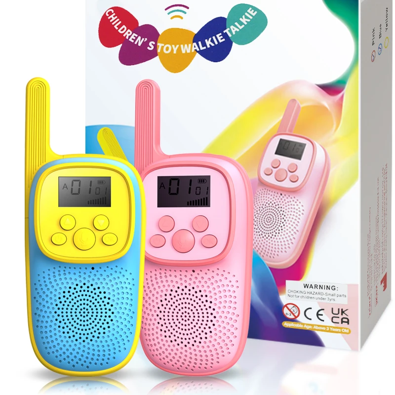 

2PCS Electronic Kids Walkie Talkie Toys Children Baby Radio Phone 3000m Range Christmas Birthday Gift For Boys Girls