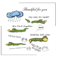cloud crocodile clear stamps scrapbooking crafts decorate photo album embossing cards making clear stamps new