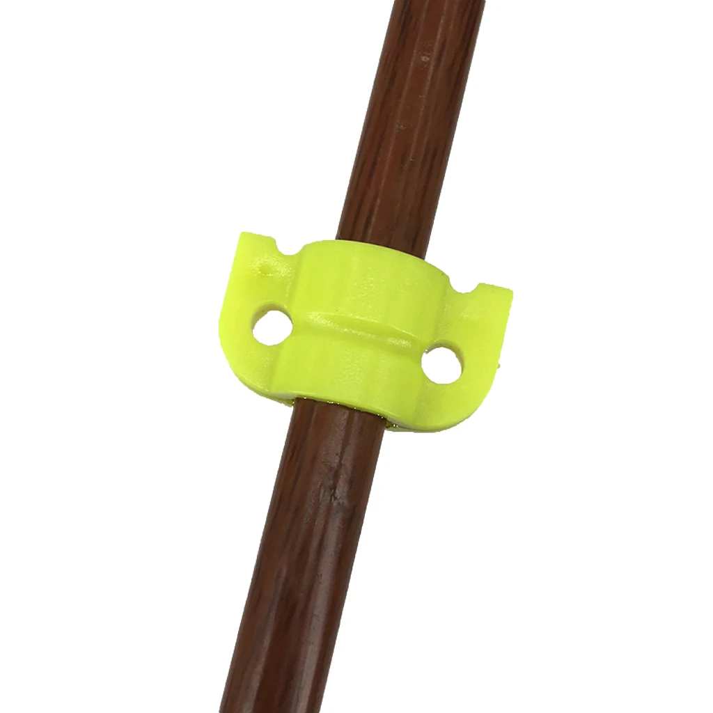 

10pcs Plastic Archery Bowfishing Safety Slides for 8mm Arrow Shaft 23 x 12mm