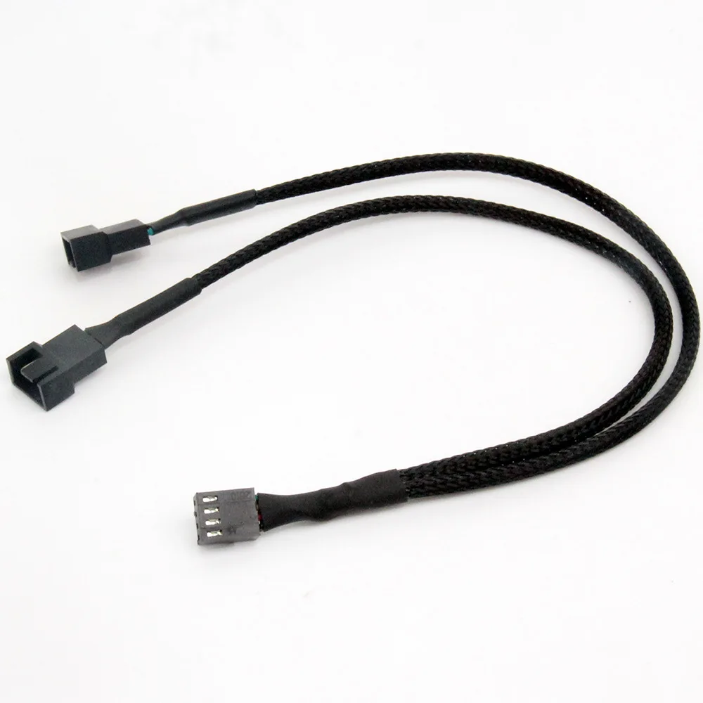 4 Pin Y сплиттер кабель PWM женский 3/4 Материнская плата Процессор вентилятор PC чехол