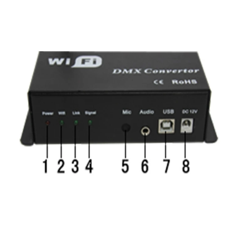 WiFi конвертер dmx led контроллер выход dmx512 12 в wifi сигнал преобразования android или ios
