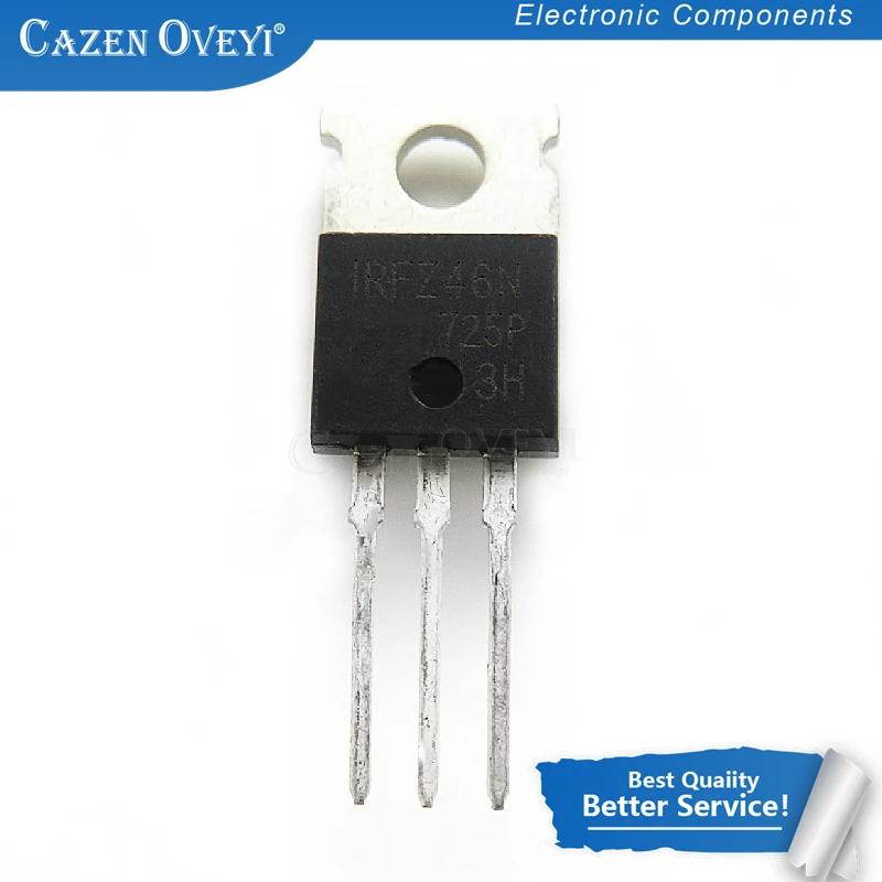 

10 шт./лот IRFZ46NPBF IRFZ46N IRFZ46 TO-220 новая Оригинальная фотография