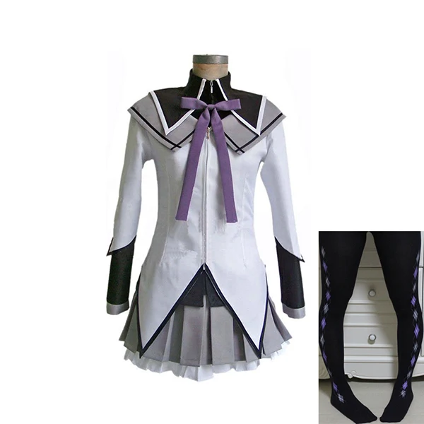 Puella Magi Madoka Magica Akemi Homura Косплей Костюм на заказ любой размер - Цвет: package 2