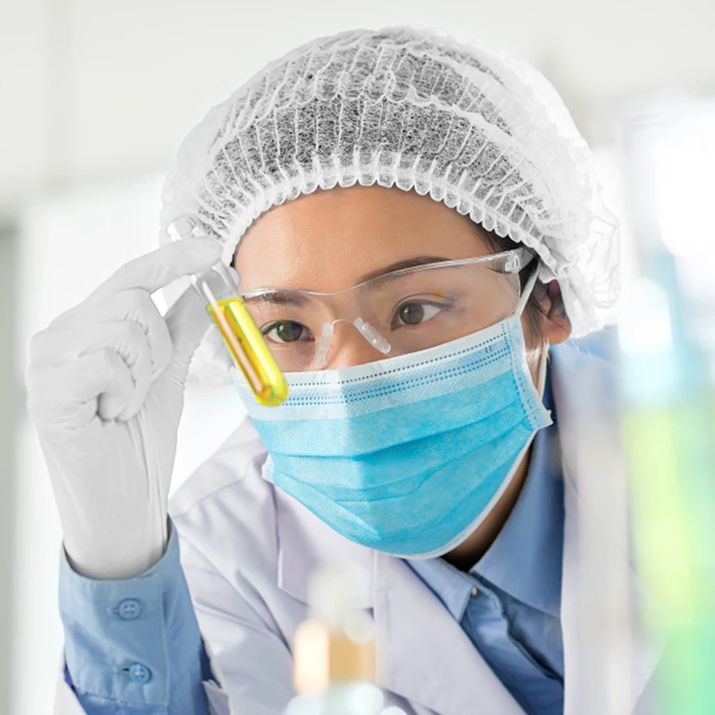 

Pleated Anti Dust Hat for Spa Hair Salon 8pcs Makeup Hair Net Caps Sterile Hat Non-woven Disposable Shower Caps