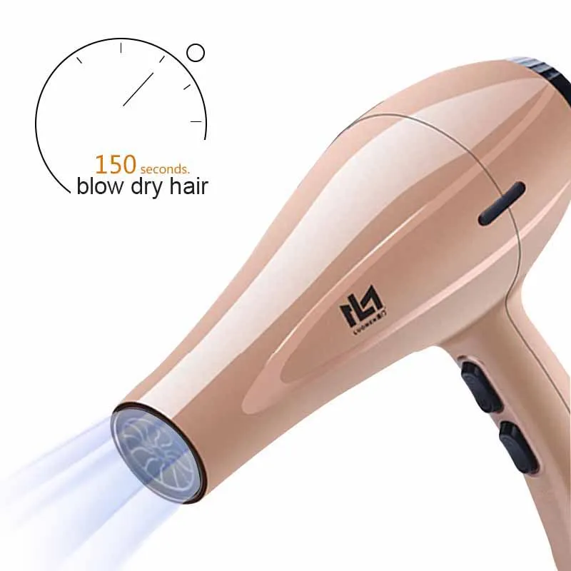 

Professional Hair Dryer Electric Blow Dryer Salon Blowdryer Anion 8000W Air Water Ion Hot and Cold Wind Hair Drying Tools 45G