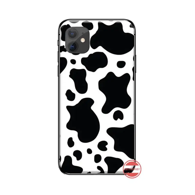 White Black Cow Symbol Cover Soft Shell Phone Case For iphone 5 5S SE 5C 6 6S 7 8 plus X XS XR 11 PRO MAX | Мобильные телефоны и