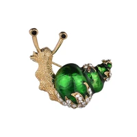 yada ins enamel pins rhinestone snail pinsbrooches for womens mens clothes scarf buckle collar jewelry pins brooches bh200006