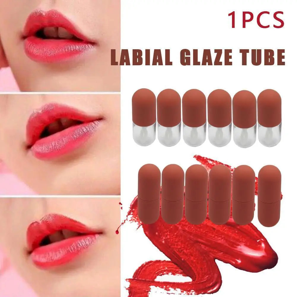 

5pcs 3ml Lip Gloss Bottle Lip Glaze Tube Mini Cute Wands Diy With Tube Lipgloss Capsule Lipstick Tube Empty Cosmetic Contai T8N4