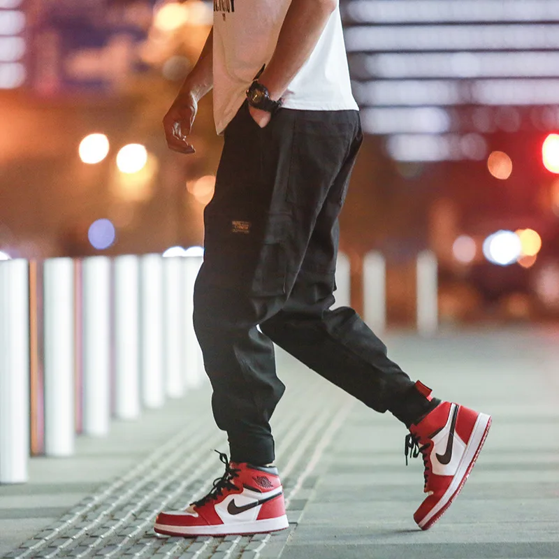 Брюки-карго мужские тактические уличная одежда штаны в стиле милитари хип-хоп